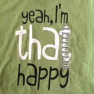 SALE - That Happy Sage Celery Green Small T-shirt NEW